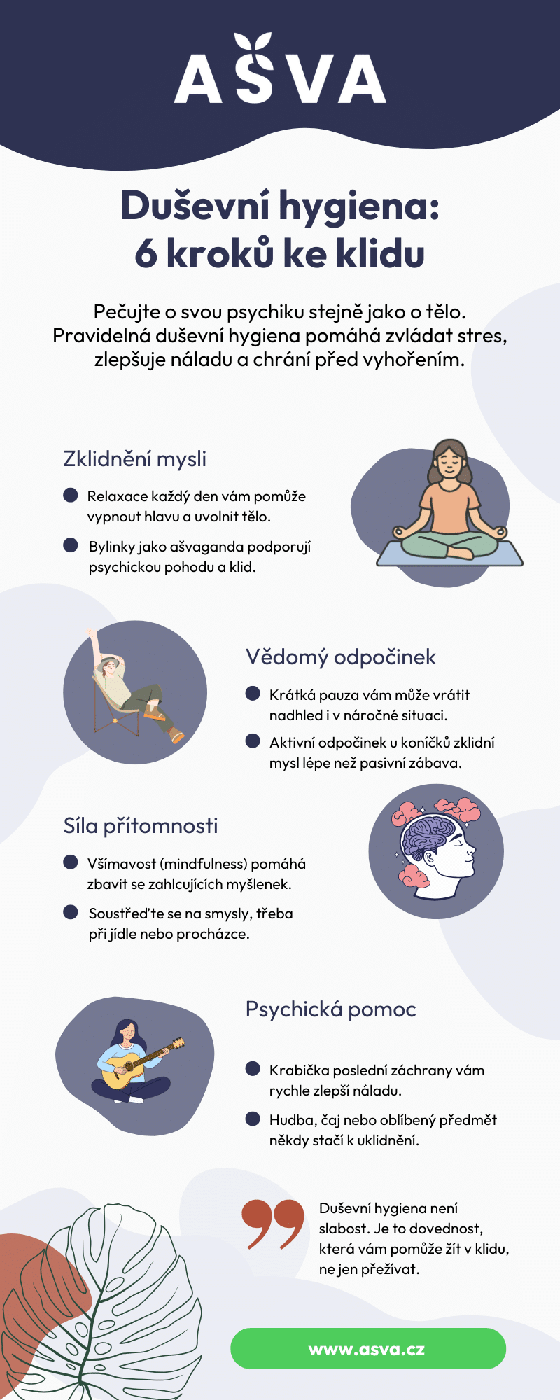 Infografika: Praktický návod na duševní hygienu