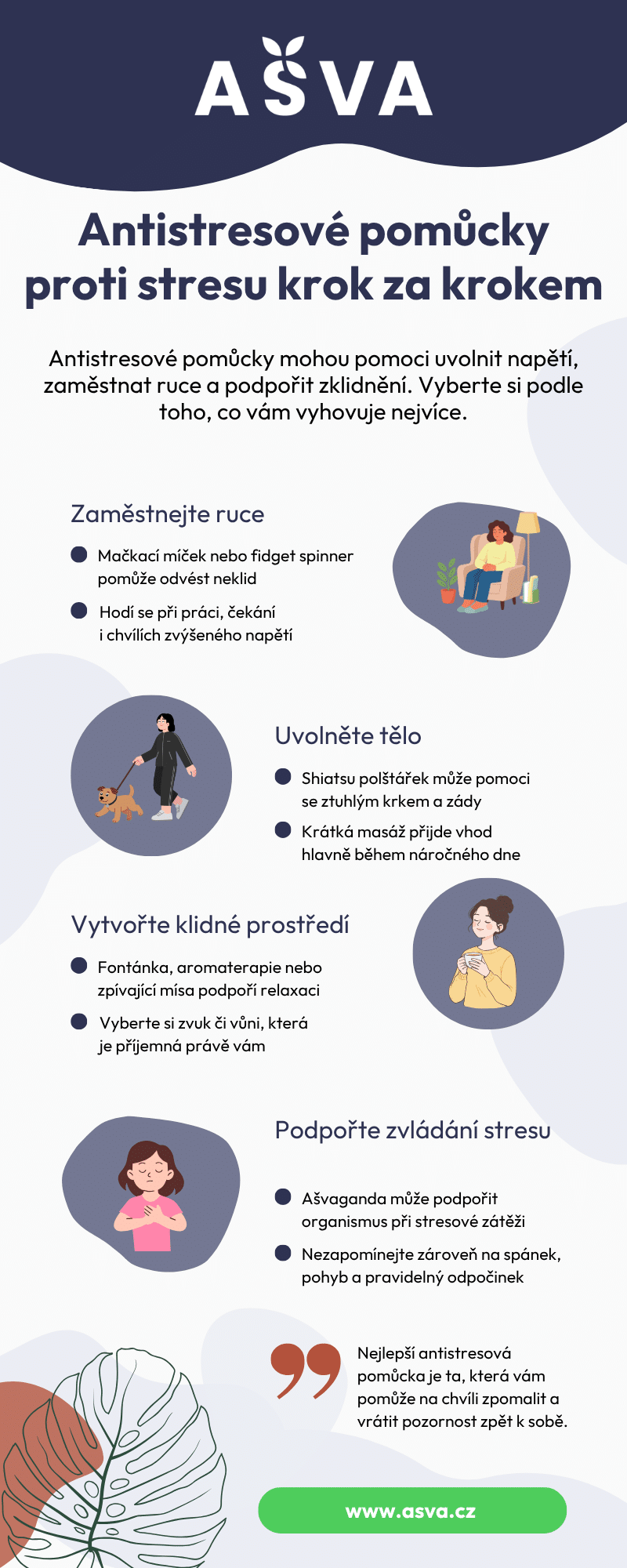 Infografika: Jaké antistresové pomůcky vyzkoušet